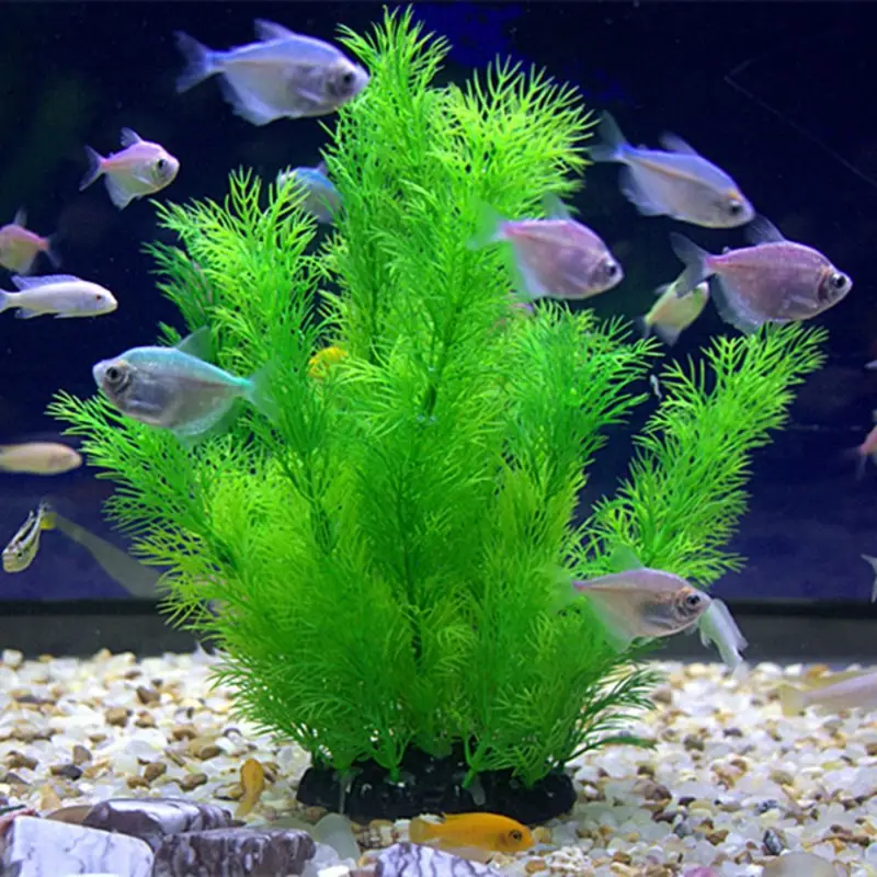 Aquarium Plant Ornament - نباتات ديكور حوض السمك الاصطناعية تحت