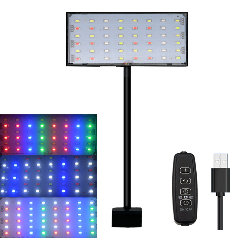 Aquarium Plant Ornament - إضاءة LED كاملة الطيف لحوض السمك