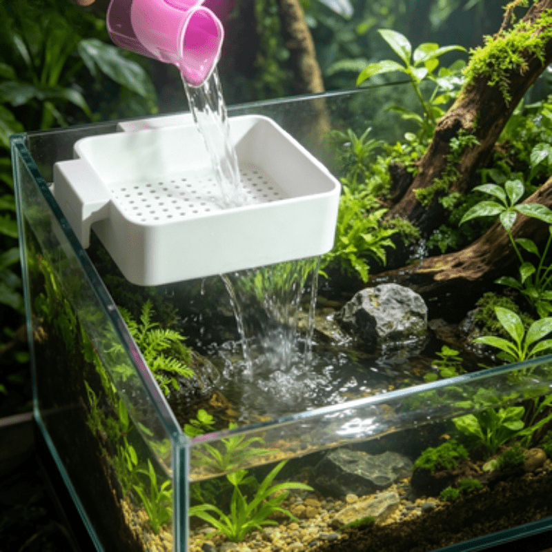 Planted Aquarium With Sand - موزع تدفق مياه حوض السمك، حامل