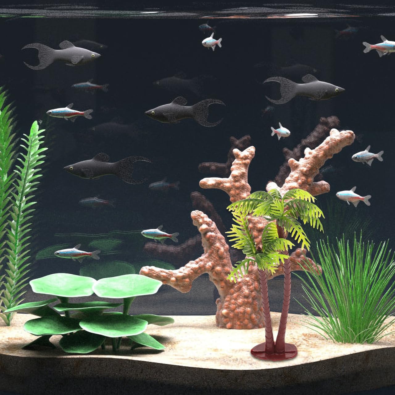 10/20/30/40/50 قطعة من نباتات  - مراجعة Aquarium Planted Tree وسعره