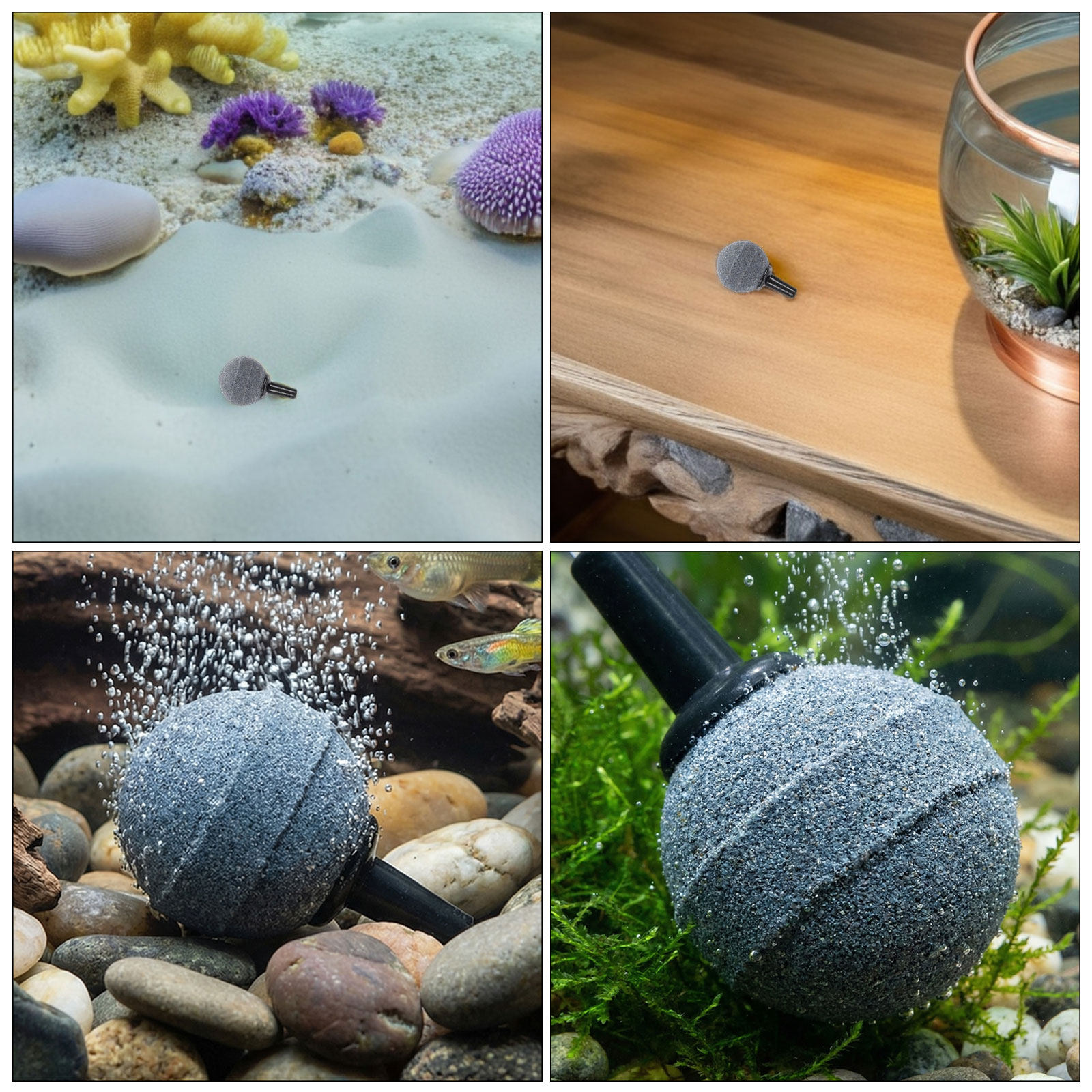 12 قطعة من أحجار تهوية أحواض ا - مراجعة Planted Aquarium Air Stone وسعره