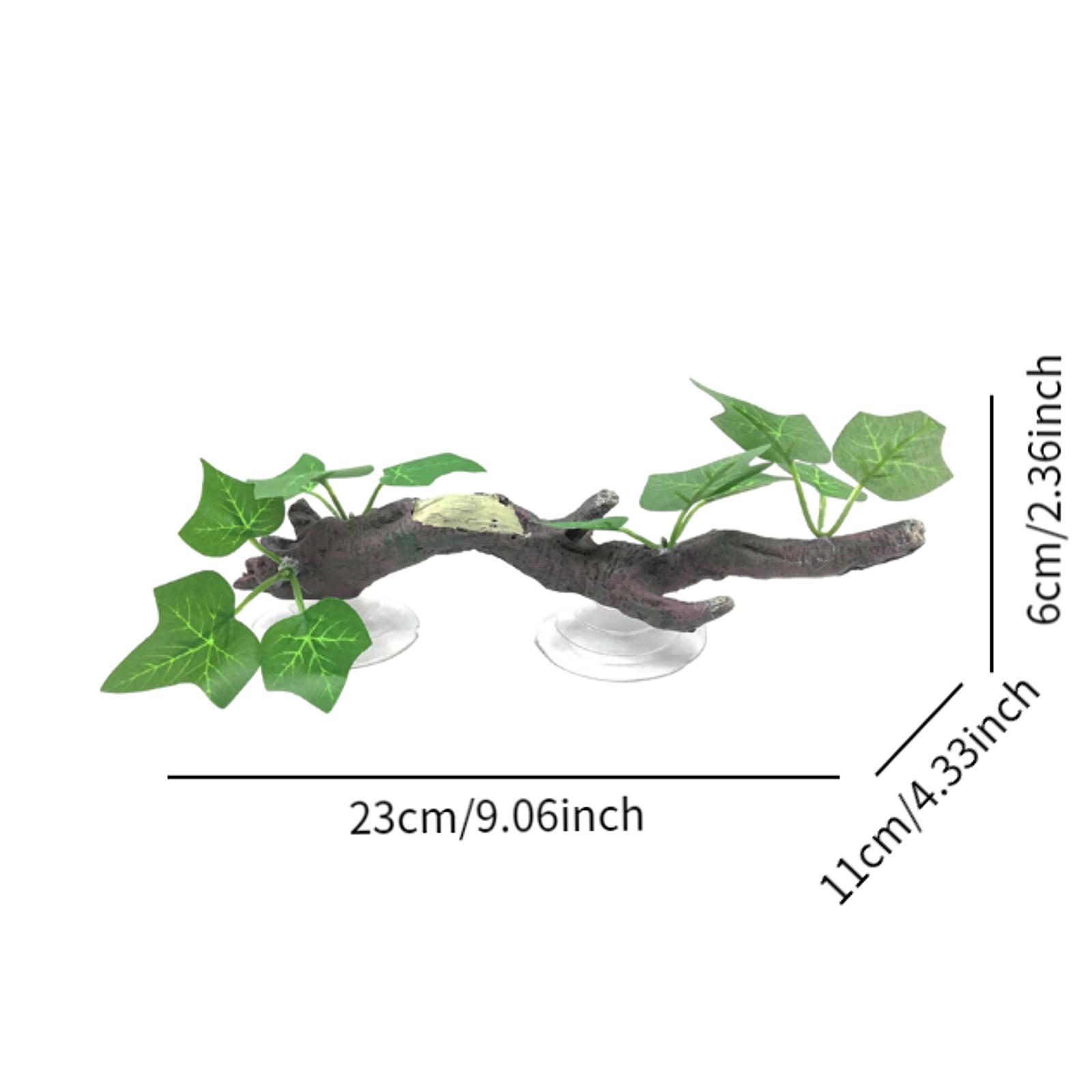 ديكور غرفة الزواحف على شكل غصن - مراجعة Aquarium Planted Tree وسعره