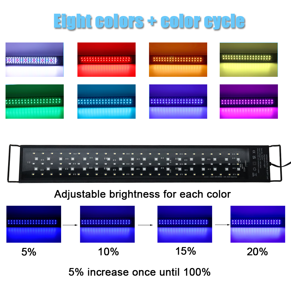 إضاءة LED لحوض السمك بطول 30-6 - مراجعة Aquarium Plant Ornament وسعره