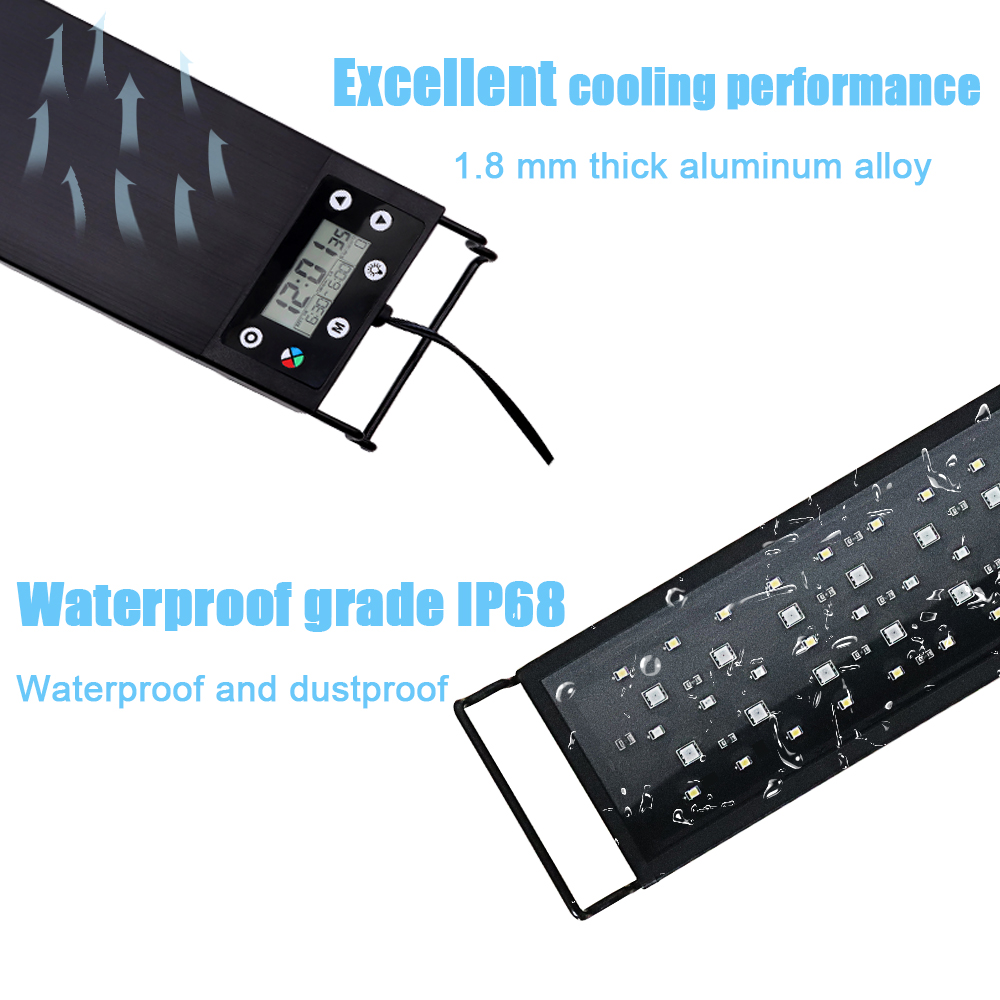 إضاءة LED لحوض السمك بطول 30-6 - مراجعة Aquarium Plant Ornament وسعره